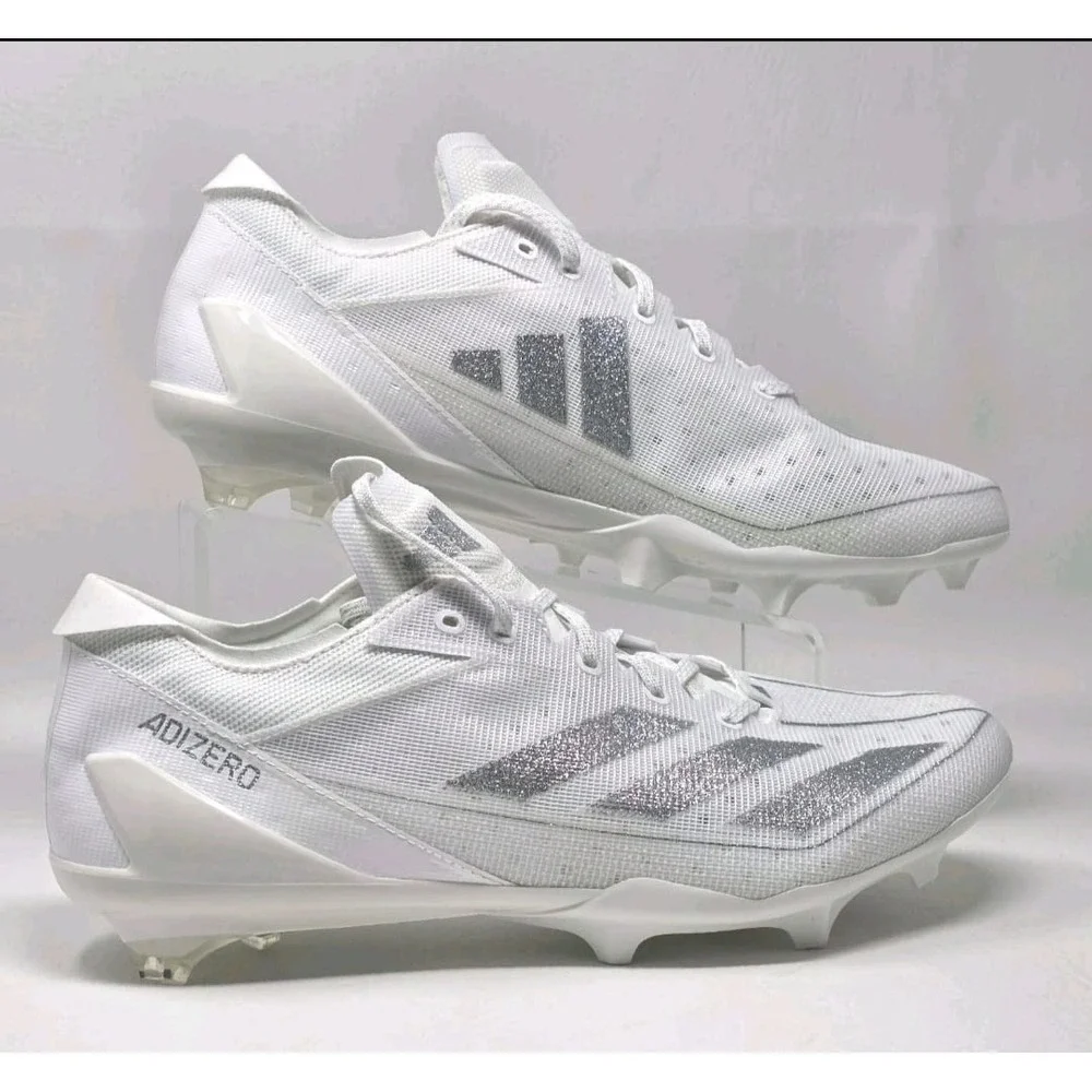 Adidas Adizero Electric Men's White Silver IE4374‎ Football Cleats Size 13 New